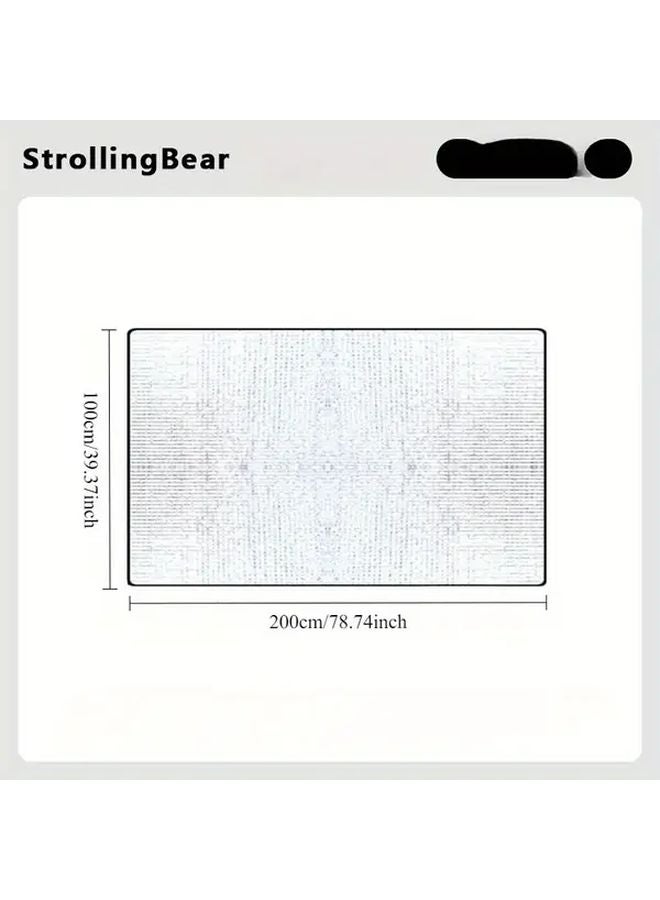 Double Sided Aluminum Film Mat 200x100cm Portable Moisture Proof Camping Beach Mat - Image 1