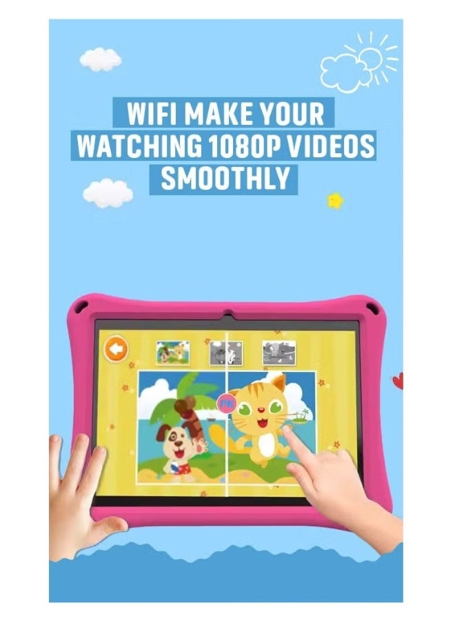 Oteeto Oteeto K3 Kids Tablet 7 Inch Android 13 Learning Tablet for Toddlers and Children 128GB WiFi Dual Camera Parental Controls Preloaded Educational Apps Shockproof Case Safe Kids Tablet with YouTube Touchscreen Device for Preschool Kindergarten and Early Learning - Image 5