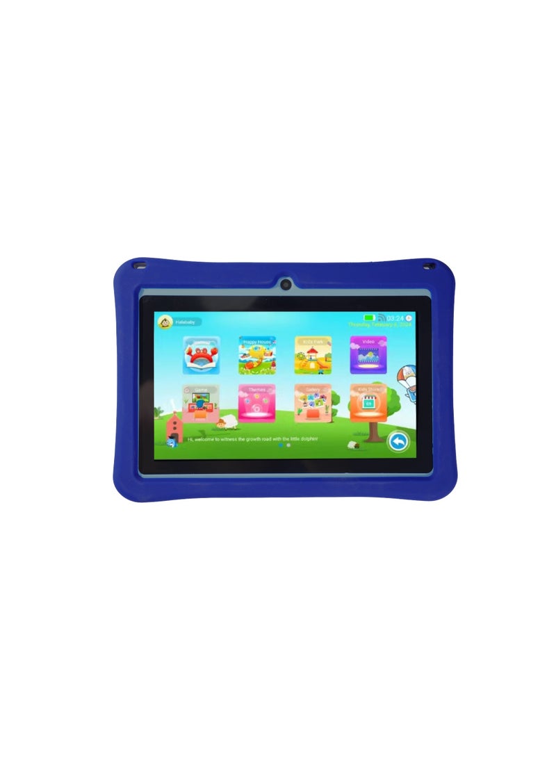 Oteeto Oteeto K3 Kids Tablet 7 Inch Android 13 Learning Tablet for Toddlers and Children 128GB WiFi Dual Camera Parental Controls Preloaded Educational Apps Shockproof Case Safe Kids Tablet with YouTube Touchscreen Device for Preschool Kindergarten and Early Learning - Image 1