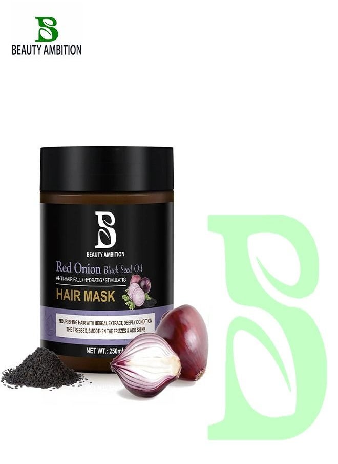 BEAUTY VOC - Red Onion Hair Mask for hair straight and smooth 250 ml - Image 1