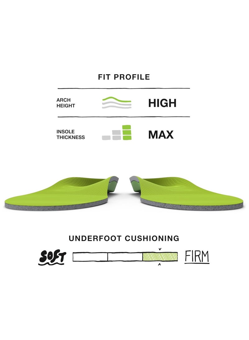 SUPERfeet Superfeet ALL-PURPOSE WIDE-FIT SUPPORT Men's E-9.5-11 Women's 10.5-12 Insoles  - Image 2