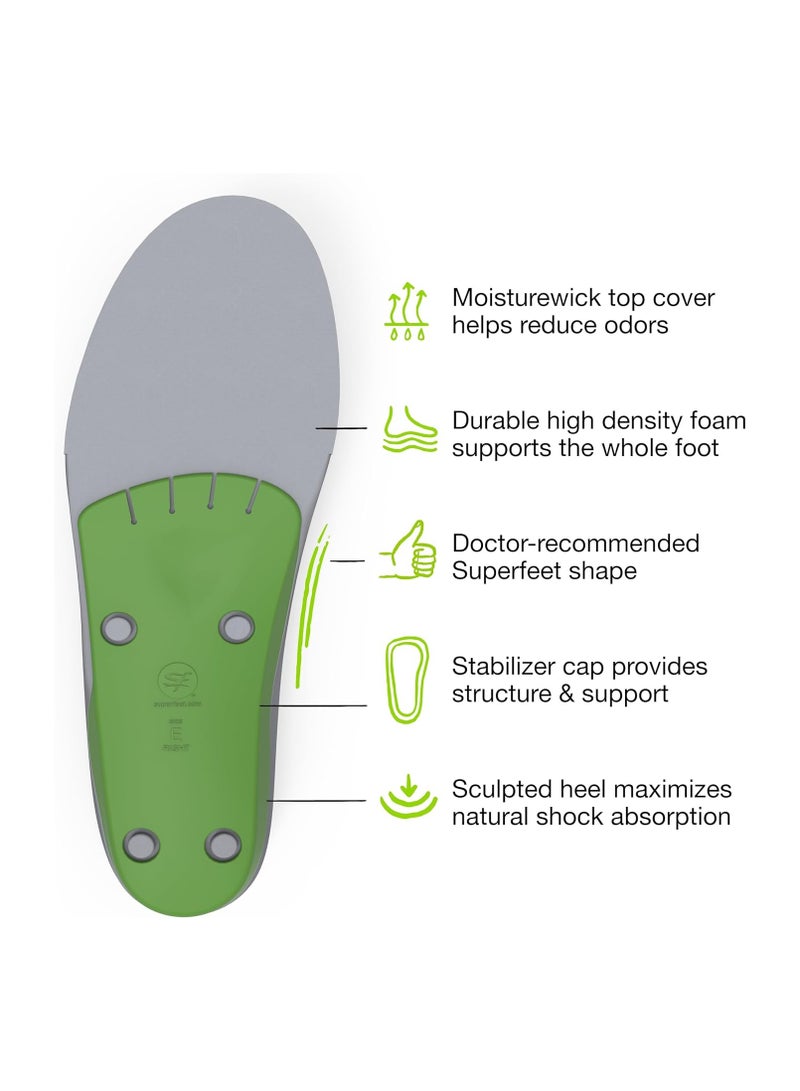 SUPERfeet Superfeet ALL-PURPOSE WIDE-FIT SUPPORT Men's E-9.5-11 Women's 10.5-12 Insoles  - Image 4