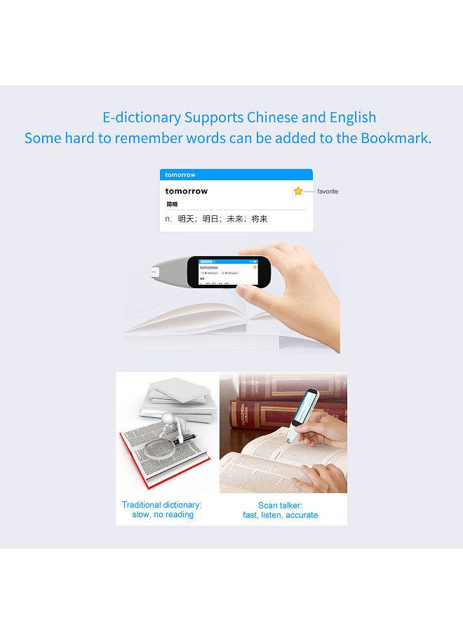 DOSMONO - Dictionary Translation Pen Scanner Text Scanning Reading Translator Device Multilingual Scanner WiFi/Hotspot Connection/Offline Recording Pen Support 112 Languages - Image 1