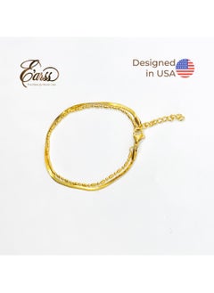 Chunky Snake Double Layered Bracelet | Stainless Steel | 18K Gold Plated - pzsku/Z046C3C8E1D61A8DAFAB6Z/45/_/1736405592/81647372-cdfe-4cbf-9b1e-f77f186dcdcd