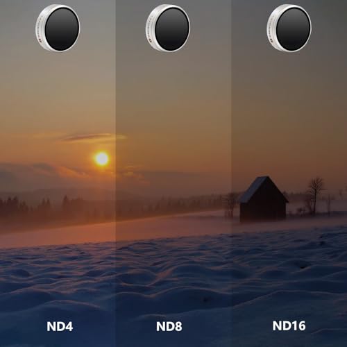LENSKINS 3 Pack ND4/ND8/ND16 Camera Lens Filter for DJI Phantom 4 Pro/Pro+/Advance, AGC Optics, Weather-Sealed, Multi-Resistant Coated Neutral Density Filter - Image 5