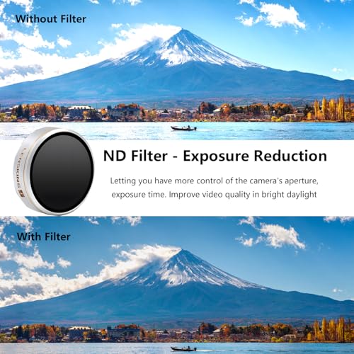 LENSKINS 3 Pack ND4/ND8/ND16 Camera Lens Filter for DJI Phantom 4 Pro/Pro+/Advance, AGC Optics, Weather-Sealed, Multi-Resistant Coated Neutral Density Filter - Image 4
