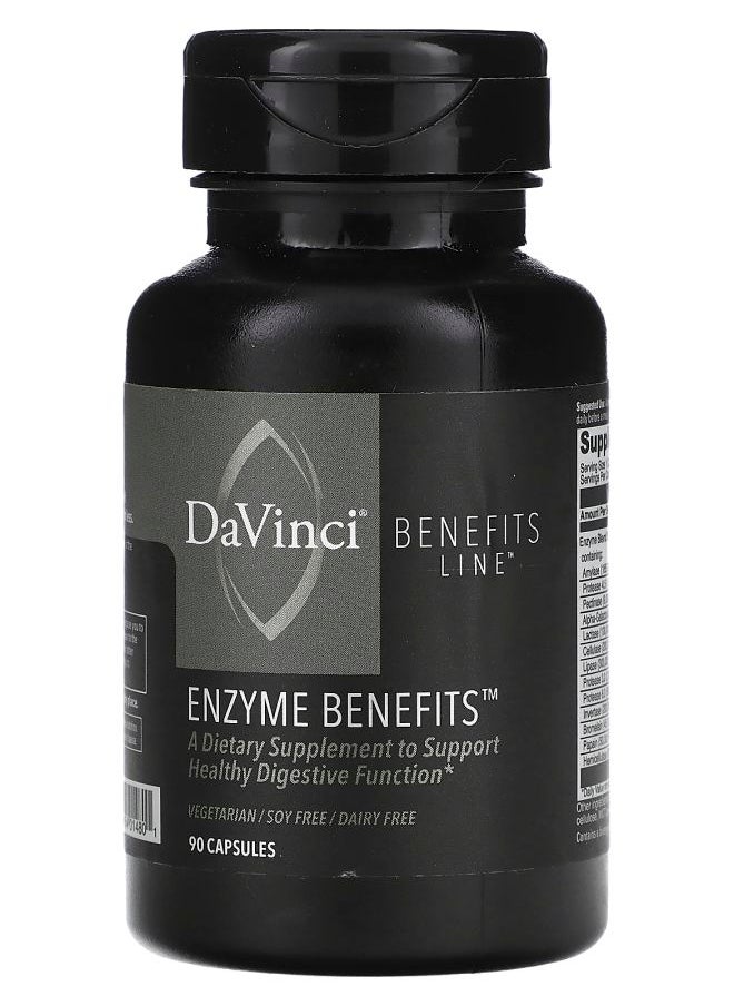 DaVinci Laboratories Enzyme Benefits  90 Capsules 
