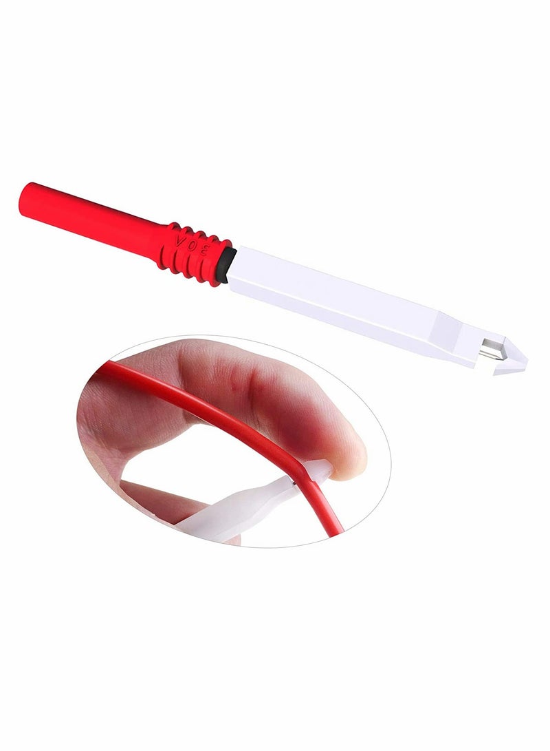 مجموعة أدوات اختبار الدوائر متعددة الاستخدامات لاختبار السيارات مع أسلاك اختبار موصولة بتوصيلات وكانات، مشابك تمساح، أسلاك عازلة، ومحاقن لاختبارات التشخيص. - Image 4