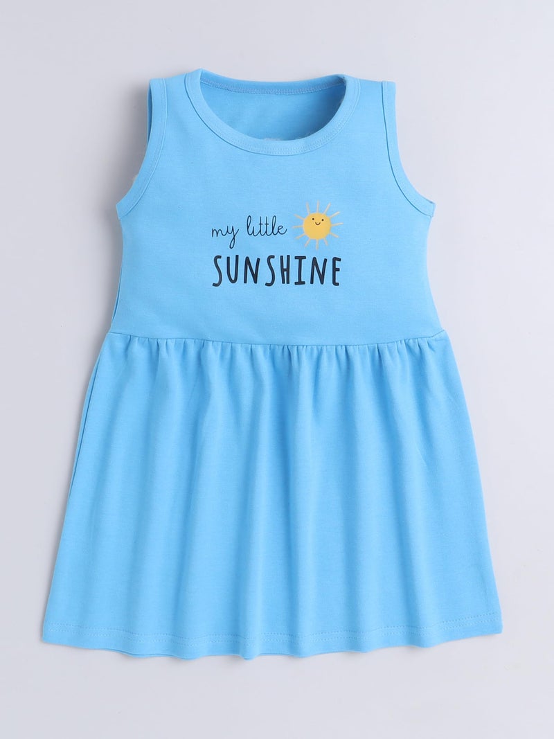 EIO Girls Cotton Frock Dress Combo Pack et | Multicolor Knee Length Casual Dresses for Kids | Soft & Breathable Summer Wear Outfit Frock Set - Image 3