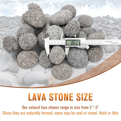 LuckySlycyc Black Lava Rocks for Fire Pit,2"-3" Natural Lava Stones, Black Lava Rocks for fire Pit and Fireplace（10 Pound） - Image 5
