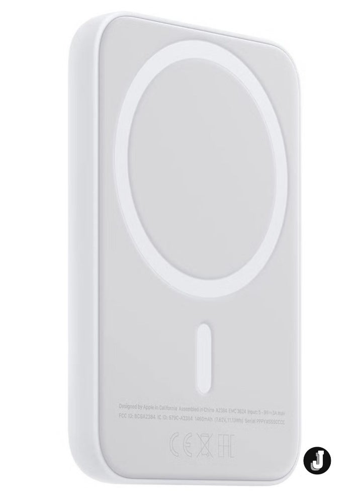 JAJEEK - NEW MagSafe Wireless Power Bank for iPhone 16 Pro Max – 10,000mAh Portable Charger in White - Image 1