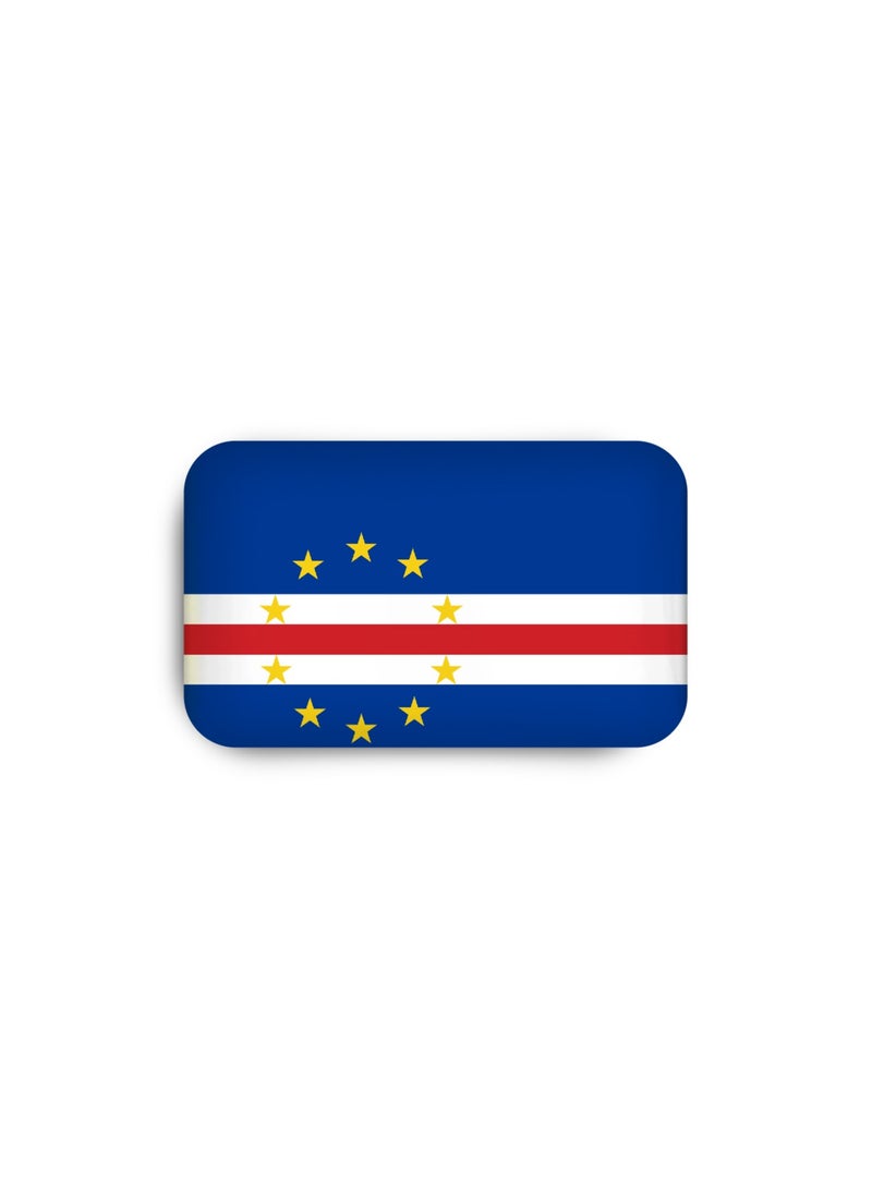 971MEDIA Cape Verde Flag Magnetic Badge - Image 2