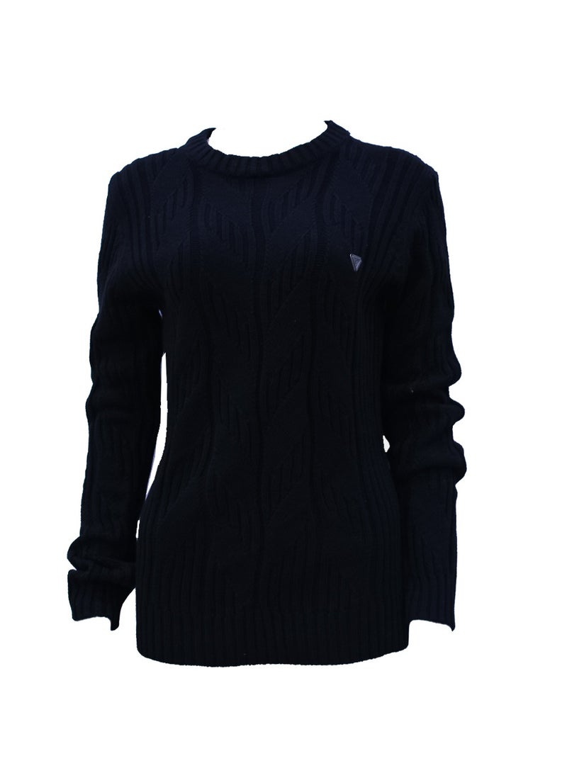 Guess Women Long Sleeve Black Pullover - Xsmall - Image 2