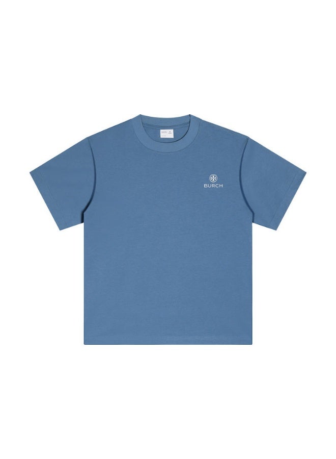 Burch Oversized T-shirt with LOGO, 300G heavy 100% cotton double yarn T-shirt, unisex leisure gym shirt, counter quality T-shirt, and versatile loose T-shirt in daily trend. - Image 3