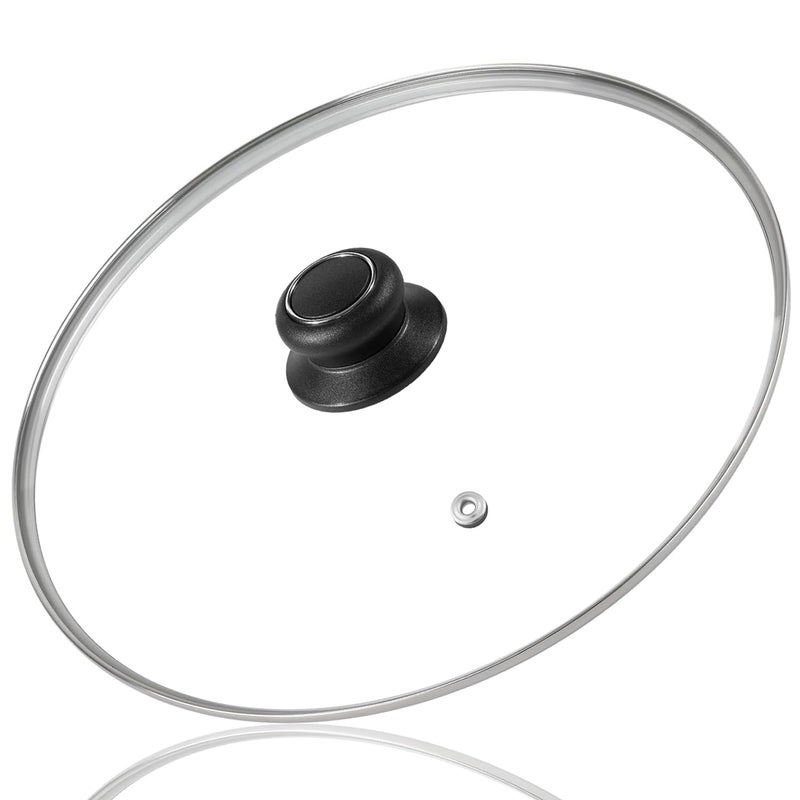 CORYTAO 10 Inch Tempered Glass Lid Compatible with Lodge Skillets, Caraway Frying Pan, OXO Obsidian Fry Pan Skillet, Pan Lid, Pot Cover, Dutch Ovens and Other 10-10.25" Cookware - Image 1