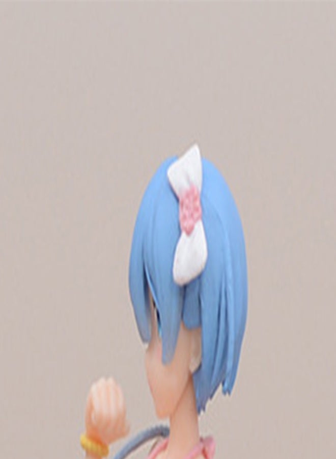 HALAMODO Re - Zero Starting Life in Another World Adorable Sakura Rem in Sling Denim Skirt Figure - Ideal Gift for Girls - Image 2