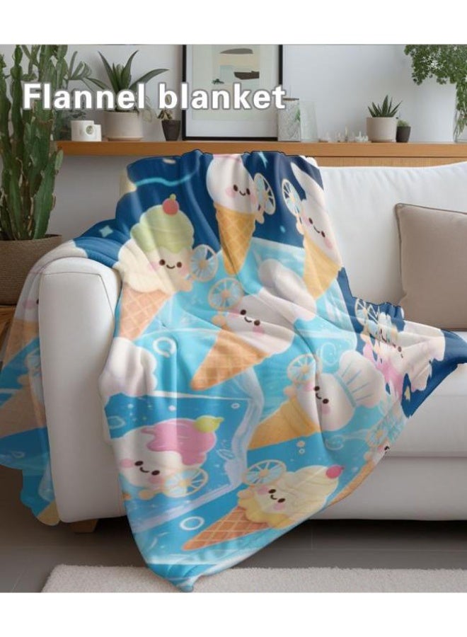 general Wisdom Fairy (latest) flannel thin blanket (warm and comfortable, suitable for sleep, game use, dust and sandproof) 150cm*200cm - 41 - Image 4