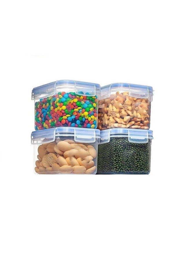 ENTITY Plastic Kitchen Storage Airtight Container, BPA Free, Fridge Storage Containers - 800ml (Pack of 4) - Image 1