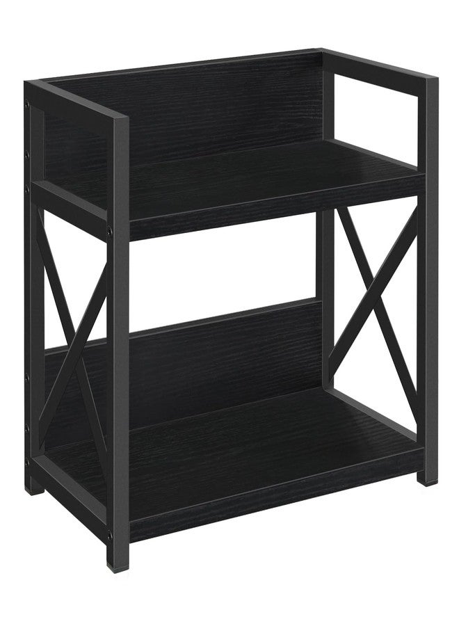 YINMIT Countertop Shelf Organizer,Coffee Bar Accessories,Spice Rack,Coffee Counter Shelf,2 Tier Coffee Organizer Station for Mugs,Cups,Cream,Syrup (Black, Small) - Image 1