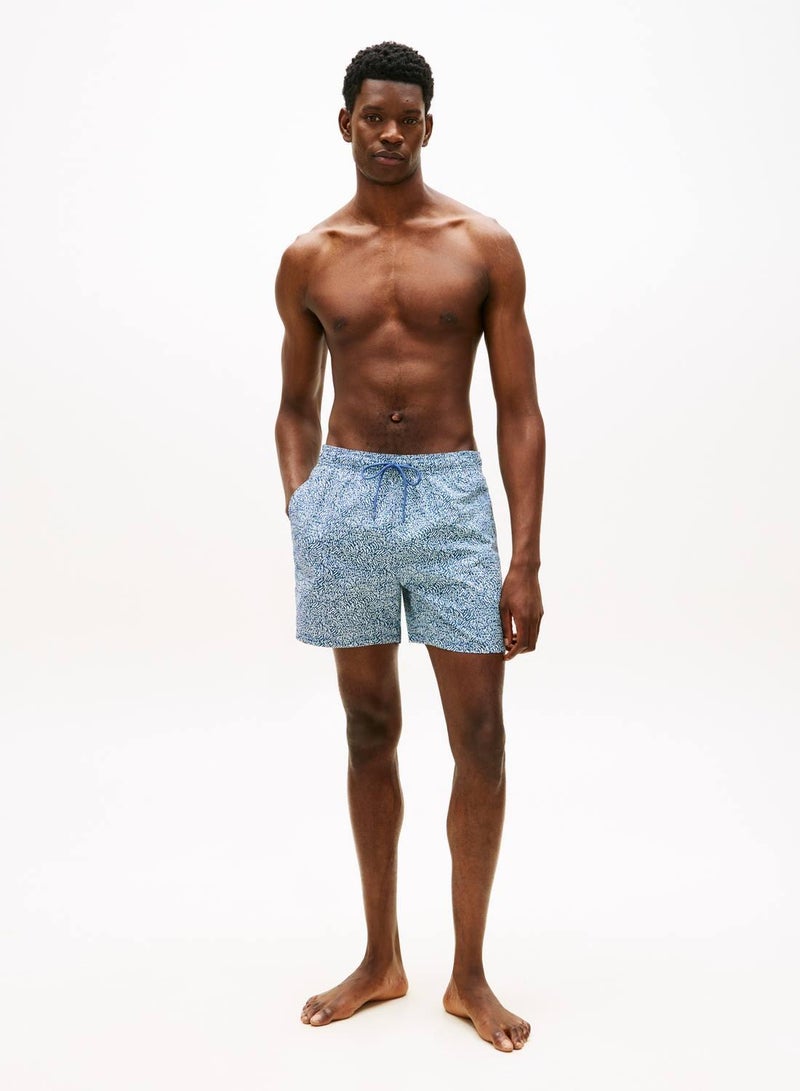 TOMMY HILFIGER Print Mid Length Swim Shorts - Image 2