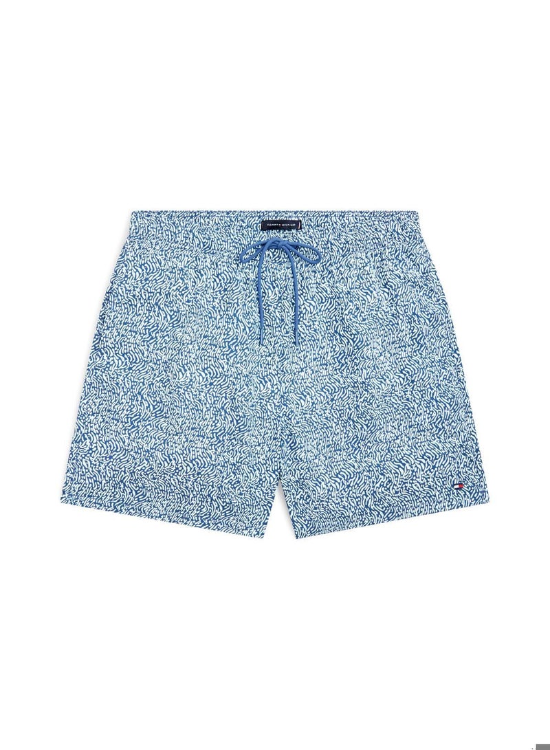 TOMMY HILFIGER Print Mid Length Swim Shorts - Image 5