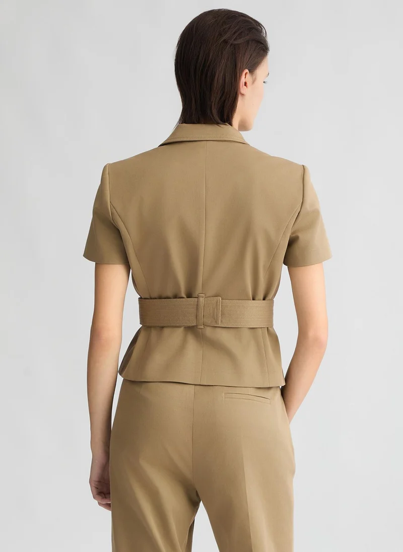 Liu Jo Green jacket with belt