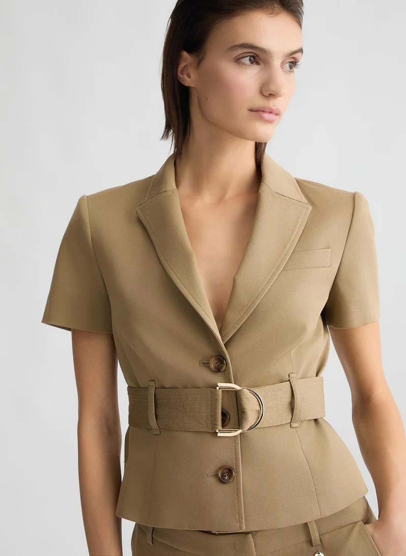 Liu Jo Green jacket with belt