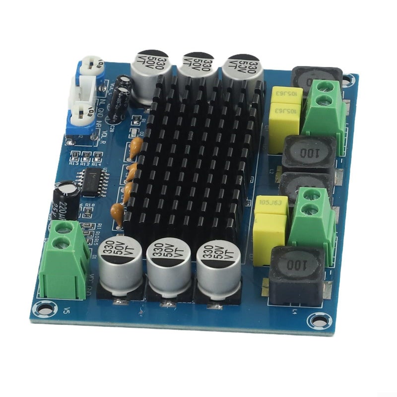 TPA3116D2 لوحة مكبر صوت 2x120W ثنائي القنوات من الفئة D مع مضخم العمليات TL074C 12-26 فولت - Image 2