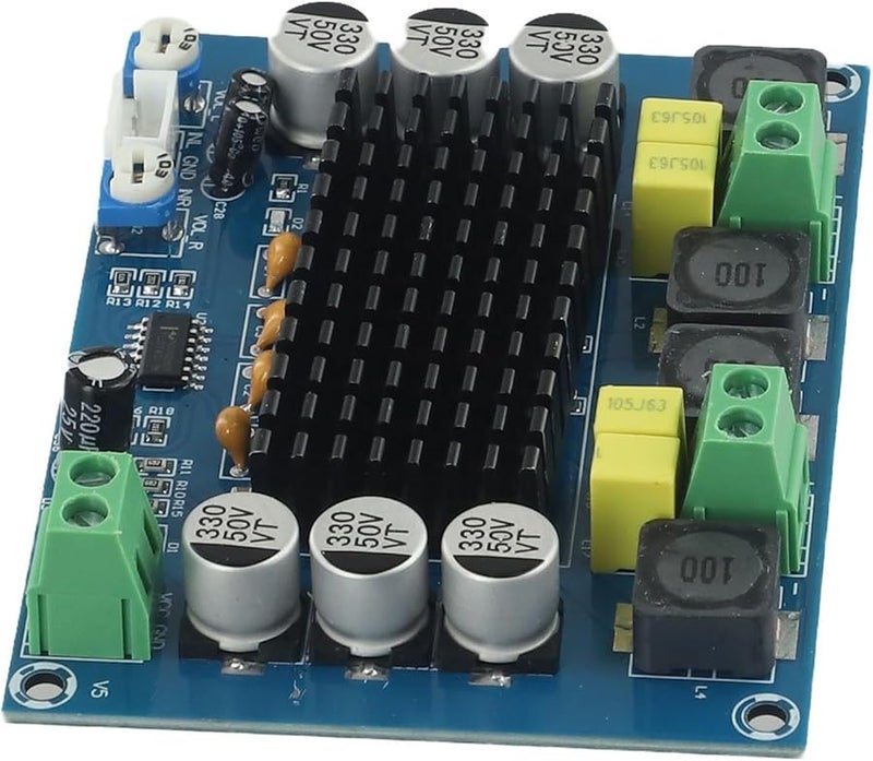 TPA3116D2 لوحة مكبر صوت 2x120W ثنائي القنوات من الفئة D مع مضخم العمليات TL074C 12-26 فولت - Image 1