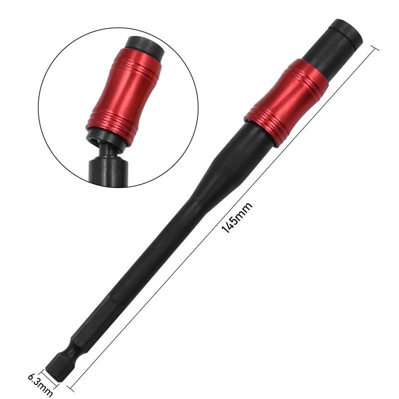 Quick Adapter Rod Bit Extension Rod Electric Screwdriver 145mm Extended Hexagonal Handle Quick Release Self-Locking Rod(Hexagon handle quick release self-locking Rod-) - Image 1