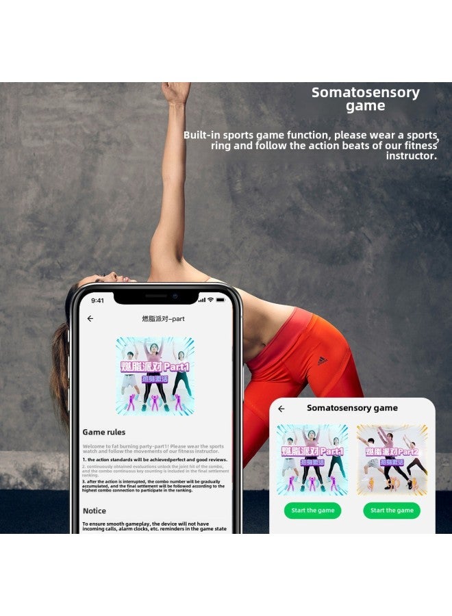 M1 Smart Ring Saiwei 24 ساعة لمراقبة معدل ضربات القلب وخوارزمية النوم لعبة الحسية الجسدية تقنية سوداء مقاومة للماء اللون: أسود # 8 - Image 5