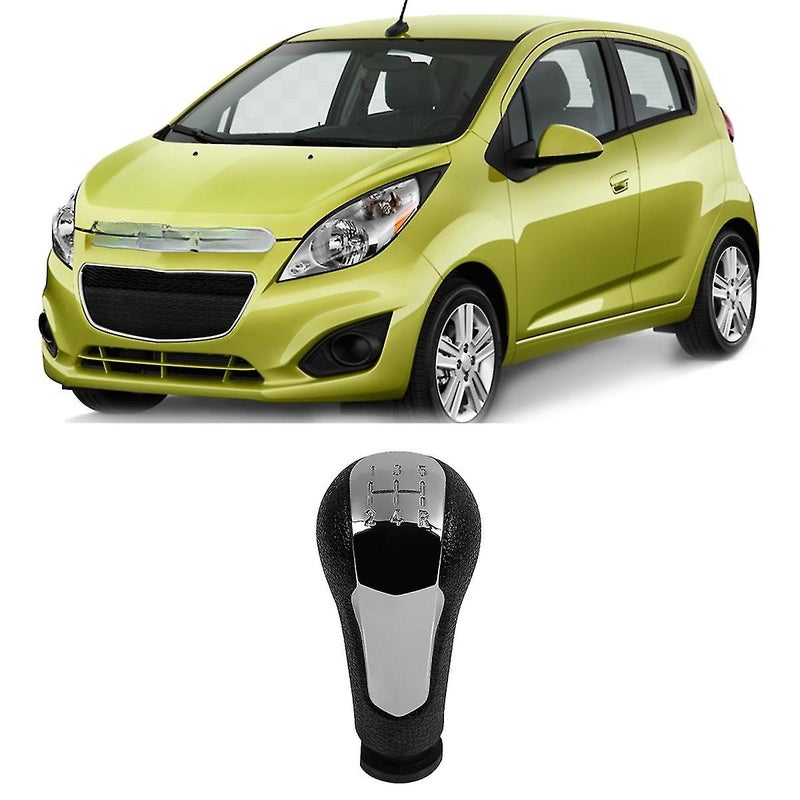Gear Shift Knob: 5 Speed Plastic Chrome Finish - Easy Direct Install, Durable Great Fitment Gear Shift for Chevrolet Spark 2011-2016 - Image 4