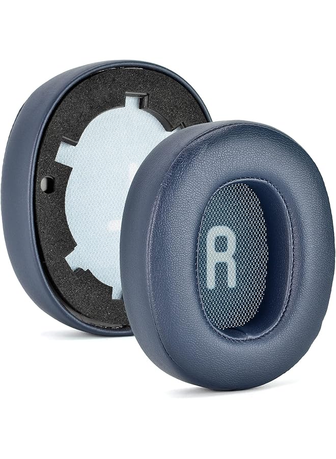 إيروريكس وسائد أذن بديلة Tune 750Bt متوافقة مع سماعات Jbl Tune 700Bt 710Bt 700Btnc 750Bt 760Btnc مصنوعة من جلد بروتيني ناعم ورغوة عالية الكثافة لإلغاء الضوضاء باللون الأزرق - Image 1