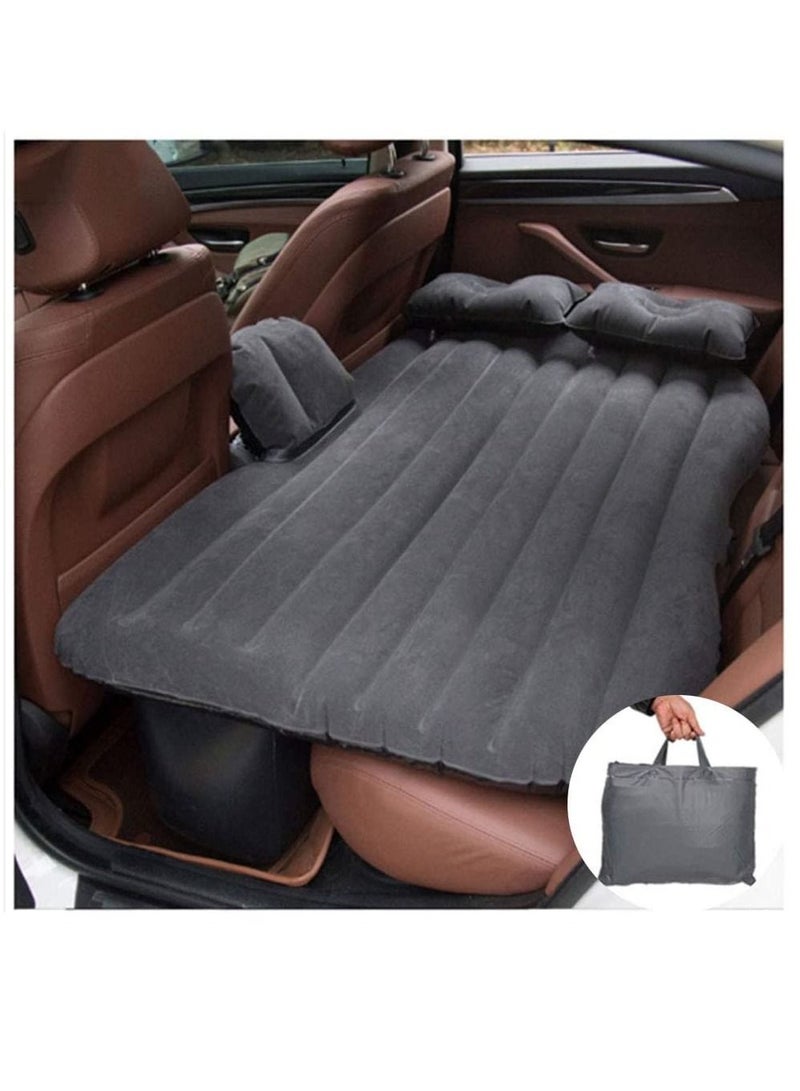 Universal Car Inflatable Bed Travel Bed Car with Comfortable Rear Seat Bed Car Mattress Air Cushion Black - Image 2