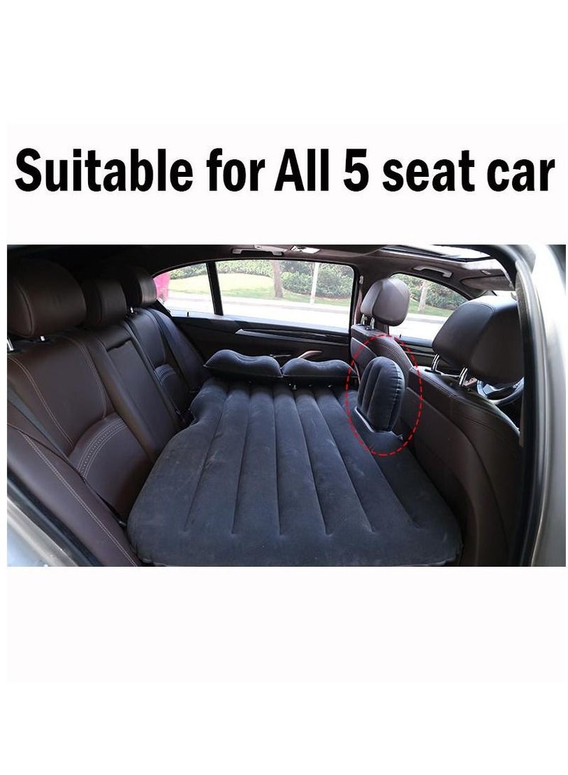 Universal Car Inflatable Bed Travel Bed Car with Comfortable Rear Seat Bed Car Mattress Air Cushion Black - Image 4
