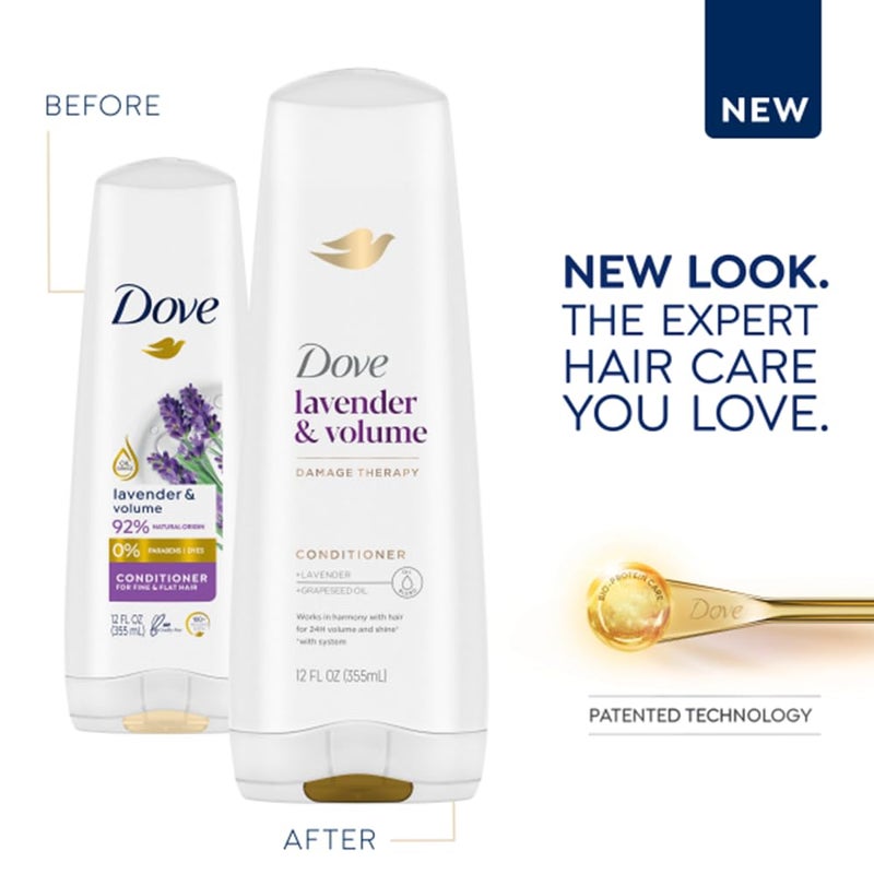 Dove Nourishing Rituals Haircare - Thickening Ritual - Shampoo & Conditioner Set - Net Wt. 12 FL OZ (355 mL) Per Bottle - One Set - Image 4