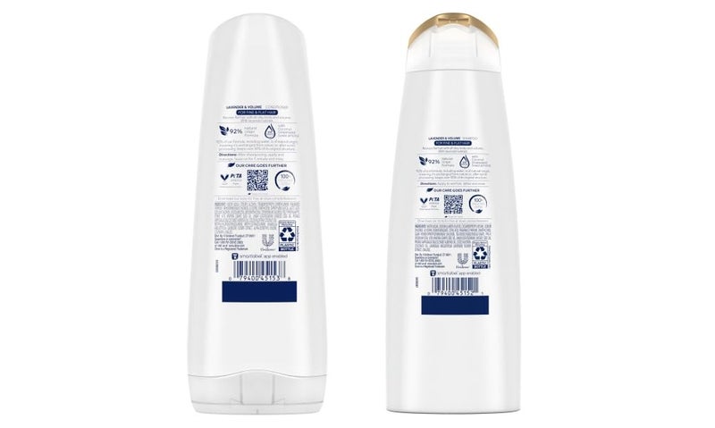 Dove Nourishing Rituals Haircare - Thickening Ritual - Shampoo & Conditioner Set - Net Wt. 12 FL OZ (355 mL) Per Bottle - One Set - Image 2