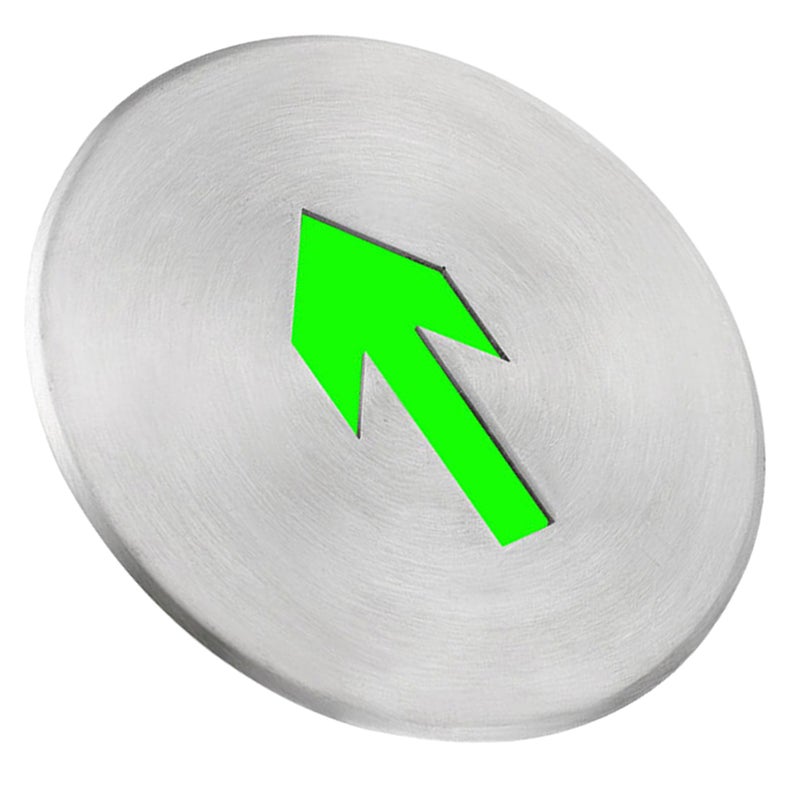 Exit Sign, Glow in the Dark for Indoor Outdoor Use, Durable Stainless Steel Construction - Image 3