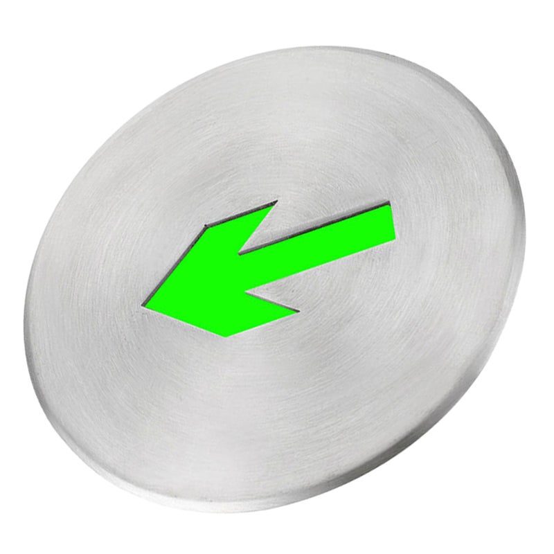 Exit Sign, Glow in the Dark for Indoor Outdoor Use, Durable Stainless Steel Construction - Image 5