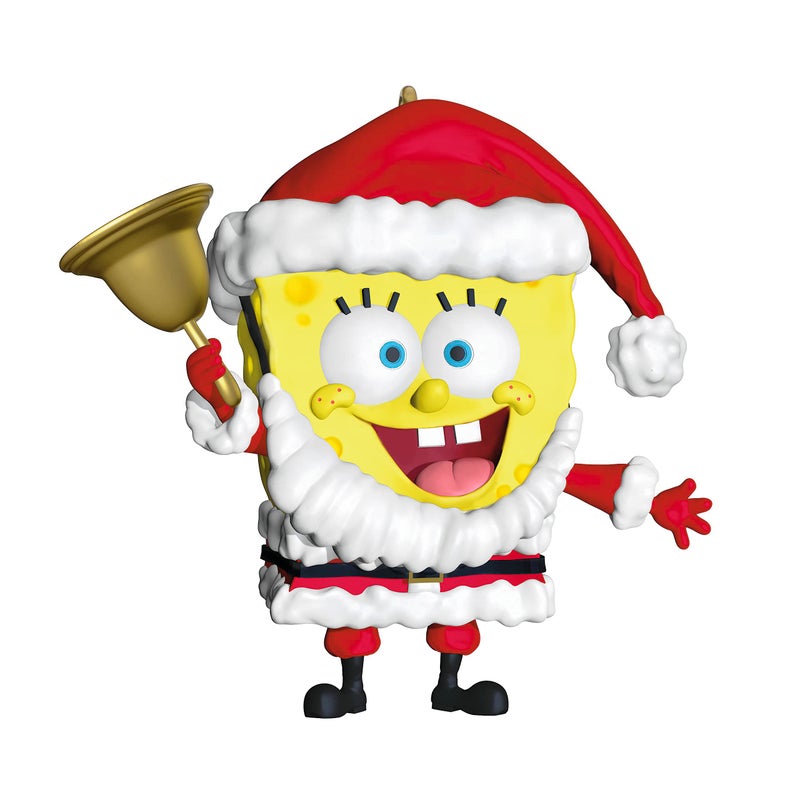 Hallmark Keepsake Christmas Ornament 2023 Nickelodeon SpongeBob SquarePants Santa TV Show Gifts