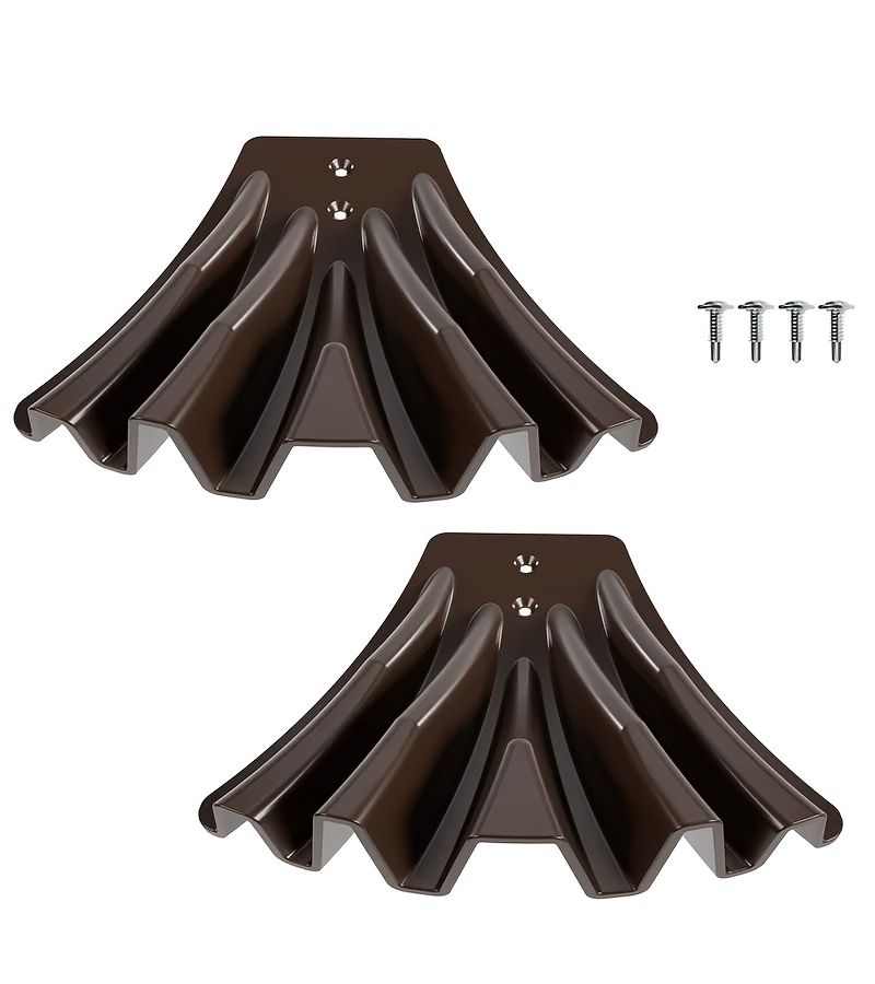 2pcs Black Gutter Downspout Divider Drainage Extension Pipe for Rainwater Dispersal - Image 5