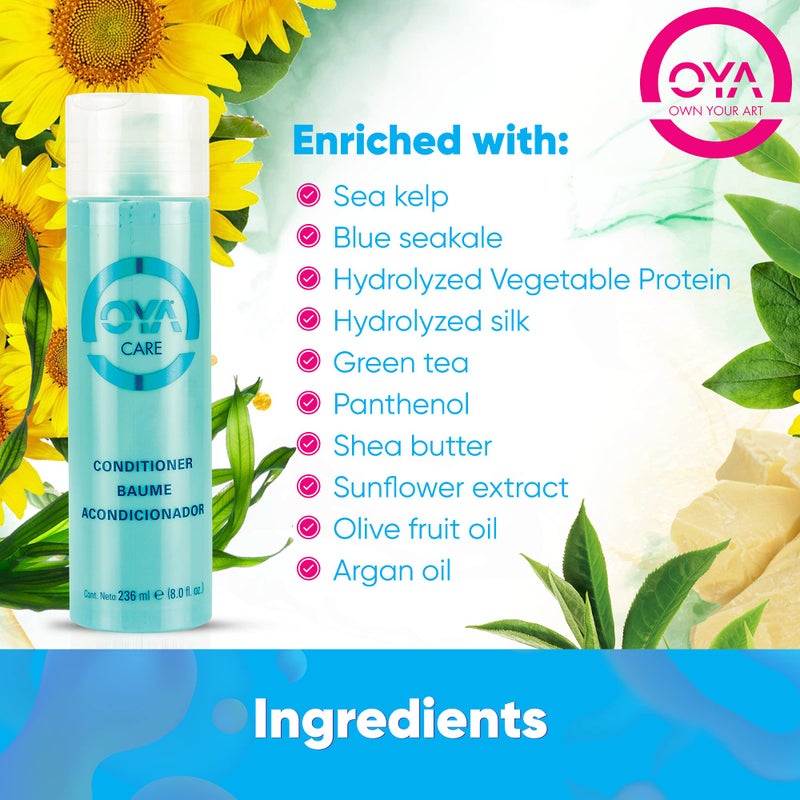 OYA Care R.O. Hair Conditioner 236 ml Daily Hair Conditioner for Damaged Dry Hair - Nourishing Sulfate Free Conditioner - Hydrating Lightweight Conditioner for Normal and Color Treated Hair - Image 2