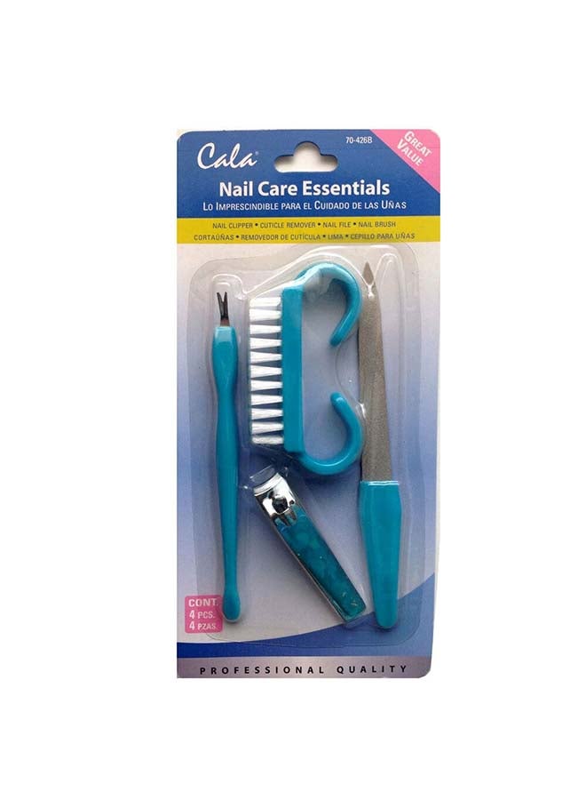 CALA Nail Care 4 Piece Set Nail Clipper, Cuticle Trimmer Remover, File And Brush - Image 2
