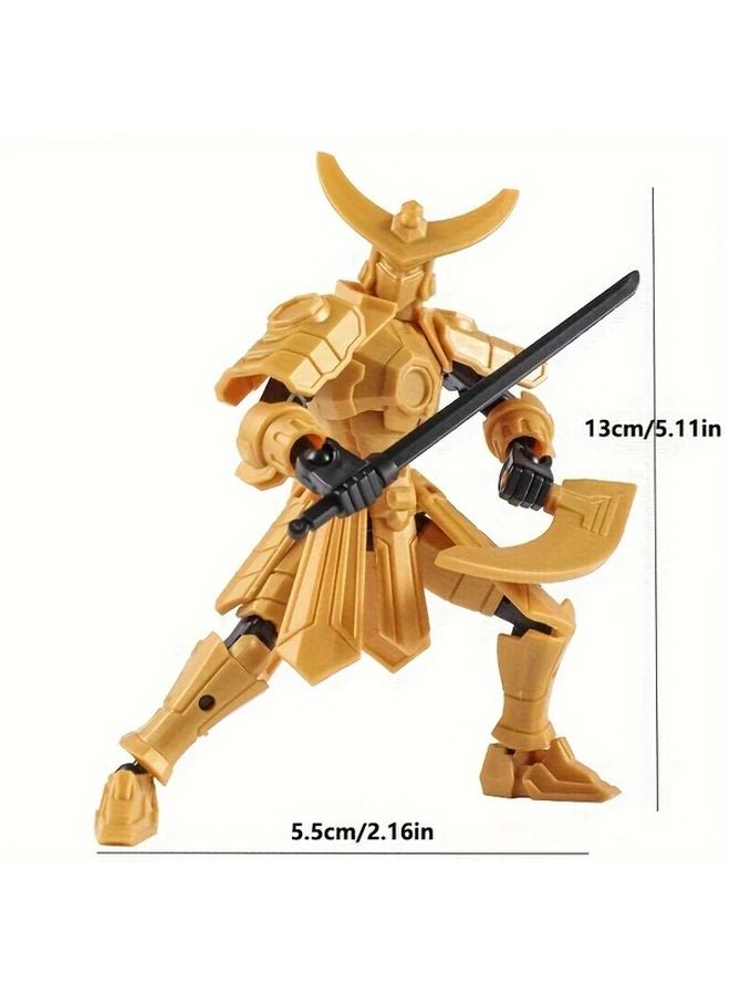 Blue 3D Printed Multi Jointed Action Figure Collectible Model Toy Display - Image 3