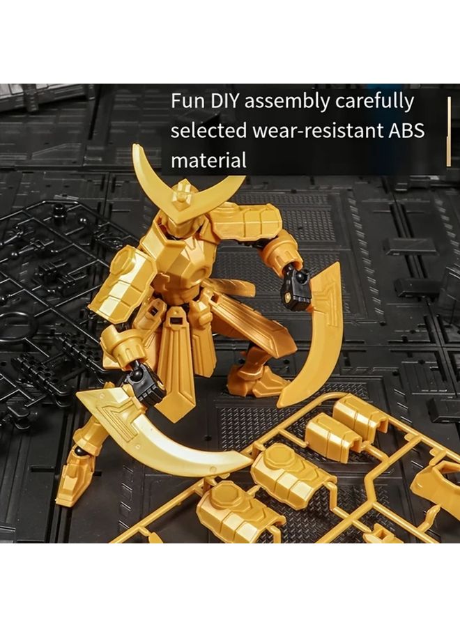 Blue 3D Printed Multi Jointed Action Figure Collectible Model Toy Display - Image 5