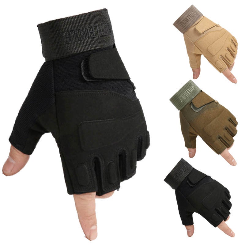 Tactical Gloves Men'S And Women'S Riding Fitness Sports Black Hawk Leakage Finger Half Finger Special Forces Mountaineering Outdoor Non-Slip Wear-Resistant - Image 2