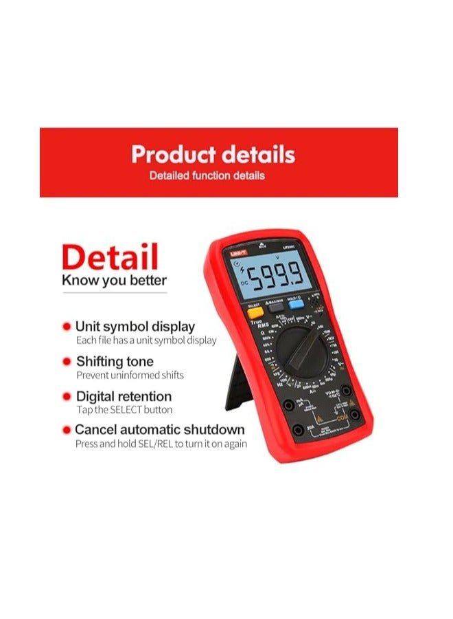 يوني تي UNI-T UT890D+ جهاز قياس رقمي متعدد  - Image 2