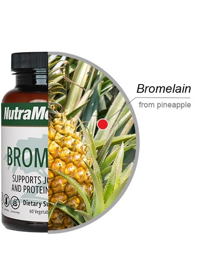 NutraMedix Bromelain Supplements - Proteolytic Enzymes from Pineapple Stems + Bromelain 1,000mg - Designed to Offer Digestion, Exercise and Joint Support - Gluten, Soy and Dairy-Free (60 Capsules) - Image 3