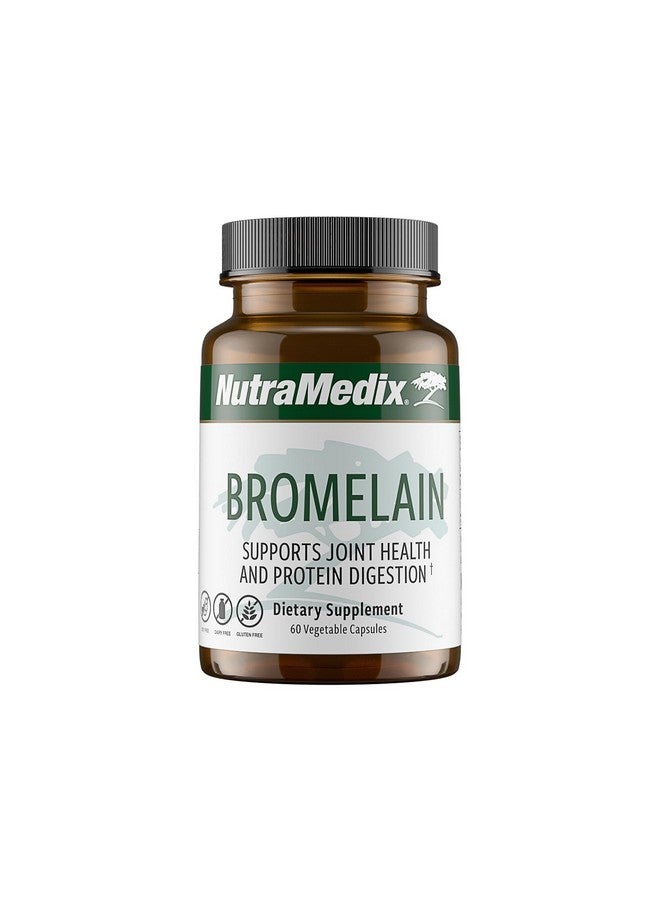 NutraMedix Bromelain Supplements - Proteolytic Enzymes from Pineapple Stems + Bromelain 1,000mg - Designed to Offer Digestion, Exercise and Joint Support - Gluten, Soy and Dairy-Free (60 Capsules) - Image 1