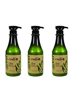 CODi Olive Hand And Body Lotion Organic Olive Formula To Keep Skin Soft And Fresh Antioxidant And Vitamin Enriched Formula With Moisturizing Effect 3 Bottles Of 750Ml  - Image 2